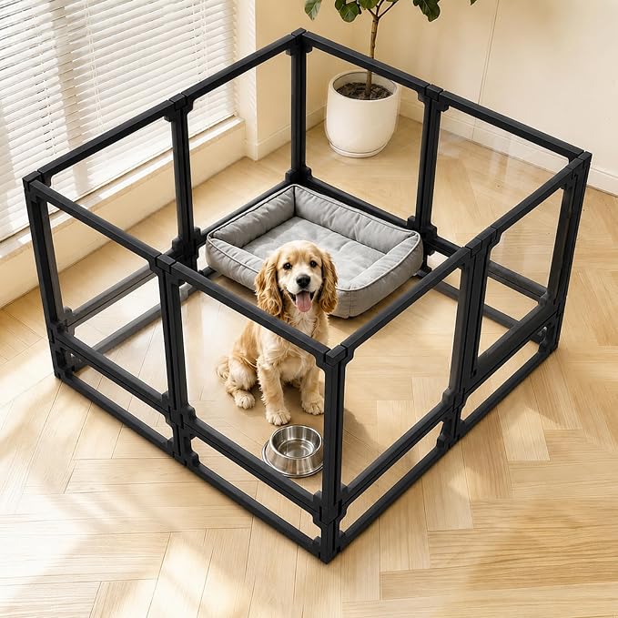EVOTAILS FlexiSpace Acrylic Dog Playpen