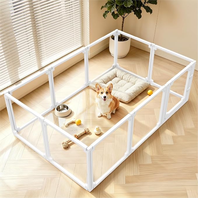 EVOTAILS FlexiSpace Acrylic Dog Playpen