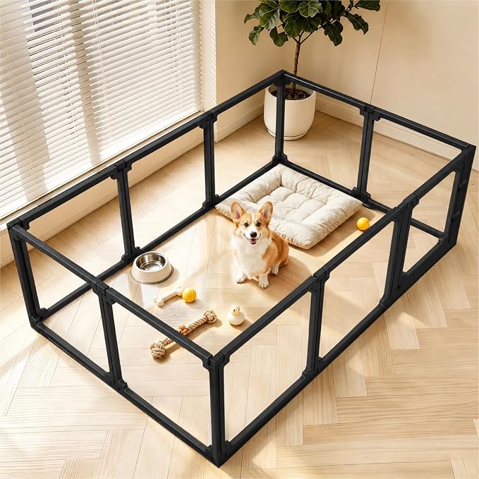 EVOTAILS FlexiSpace Acrylic Dog Playpen