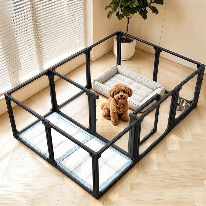 EVOTAILS FlexiSpace Acrylic Dog Playpen