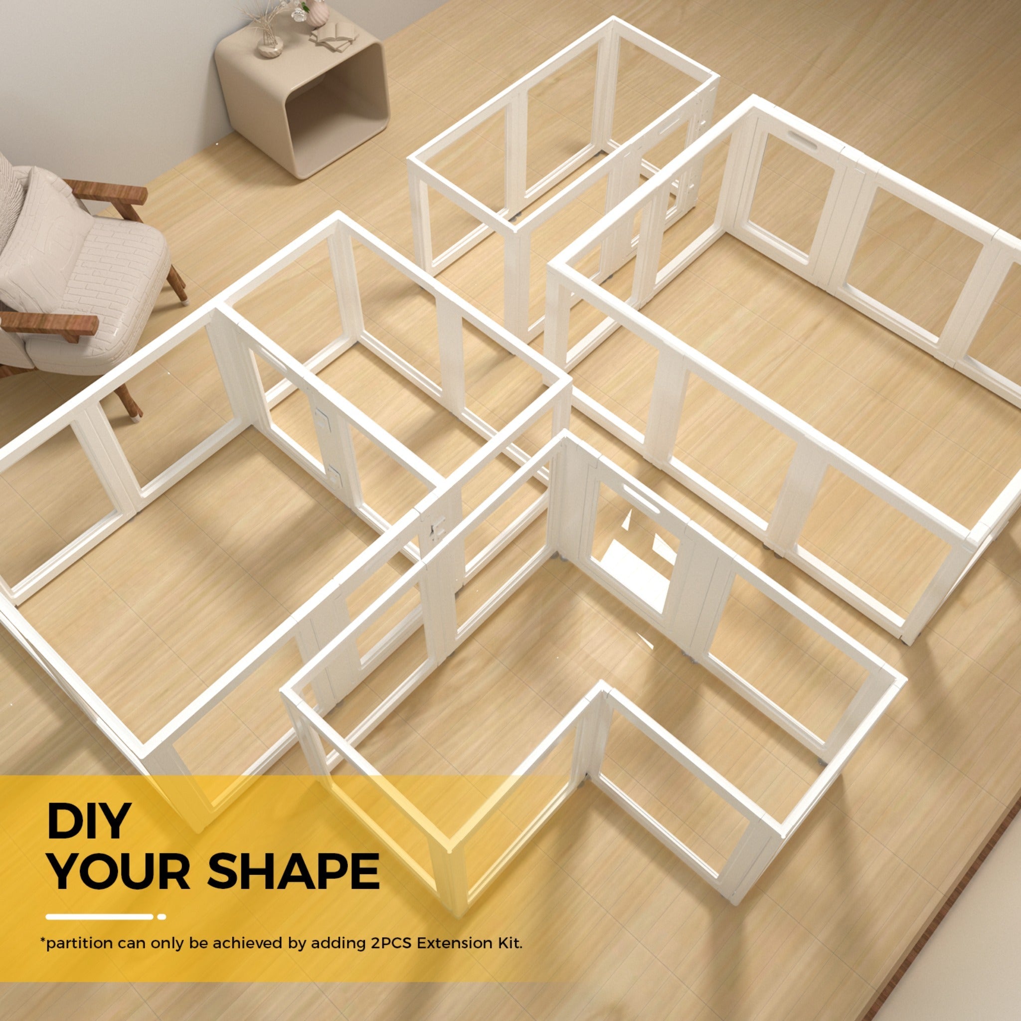 Clear Acrylic Pet Playpen  Kit