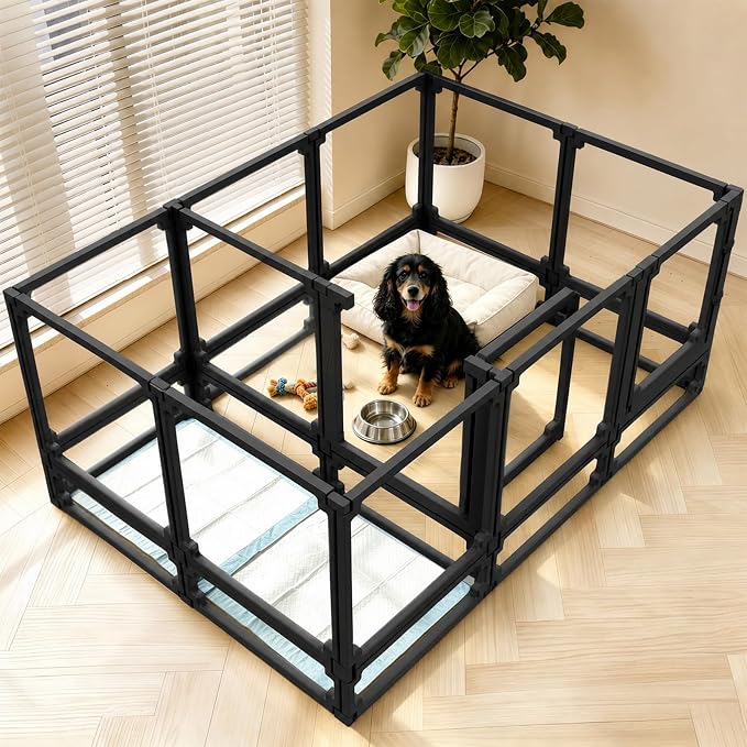 EVOTAILS FlexiSpace Acrylic Dog Playpen