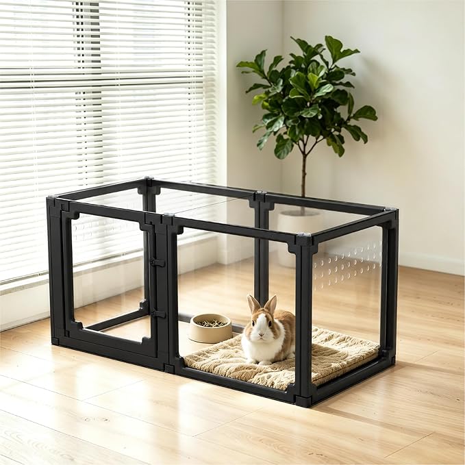 EVOTAILS FlexiSpace Acrylic Dog Playpen