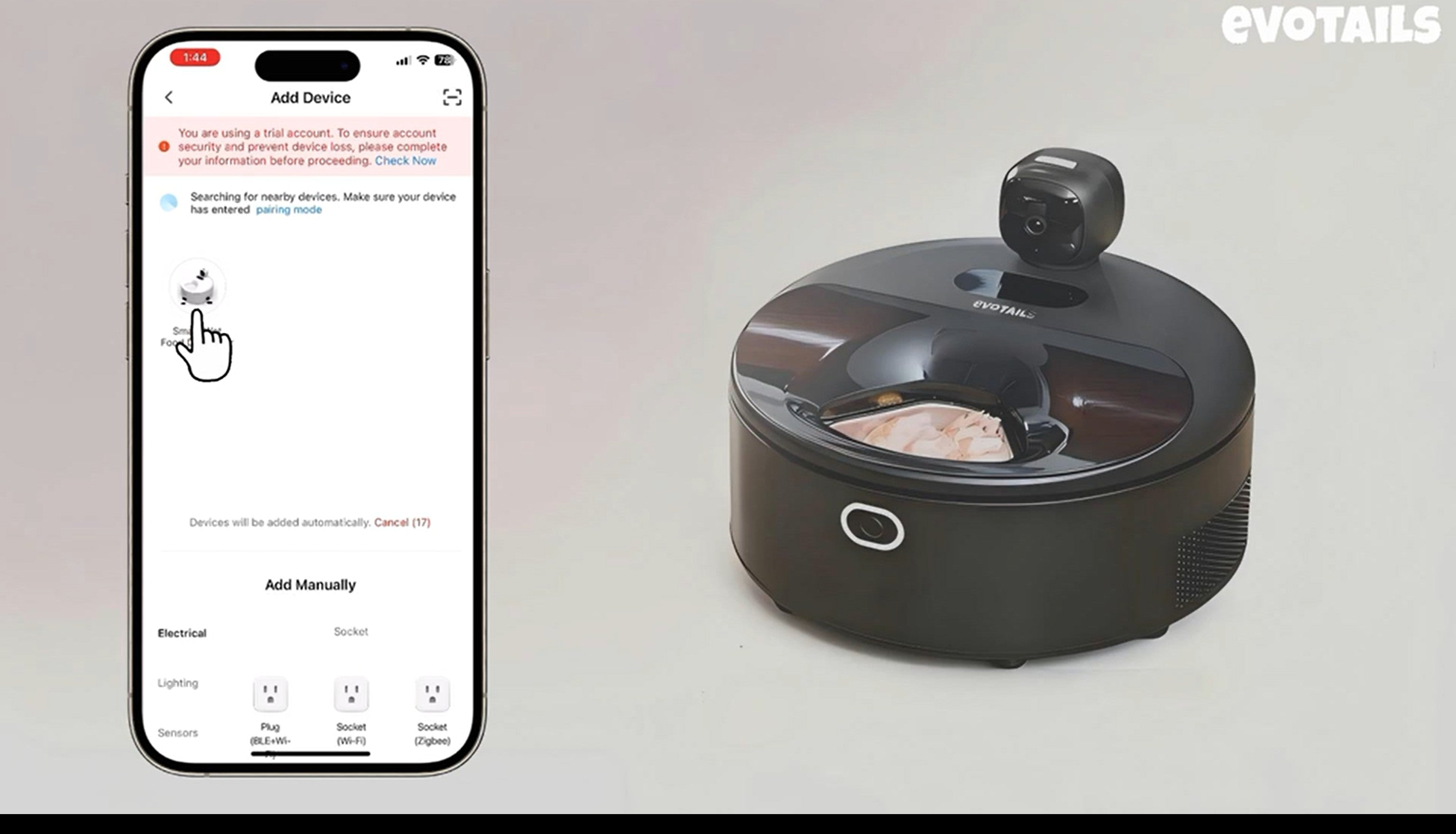 EVOTAILS Smart Wet Food Feeder