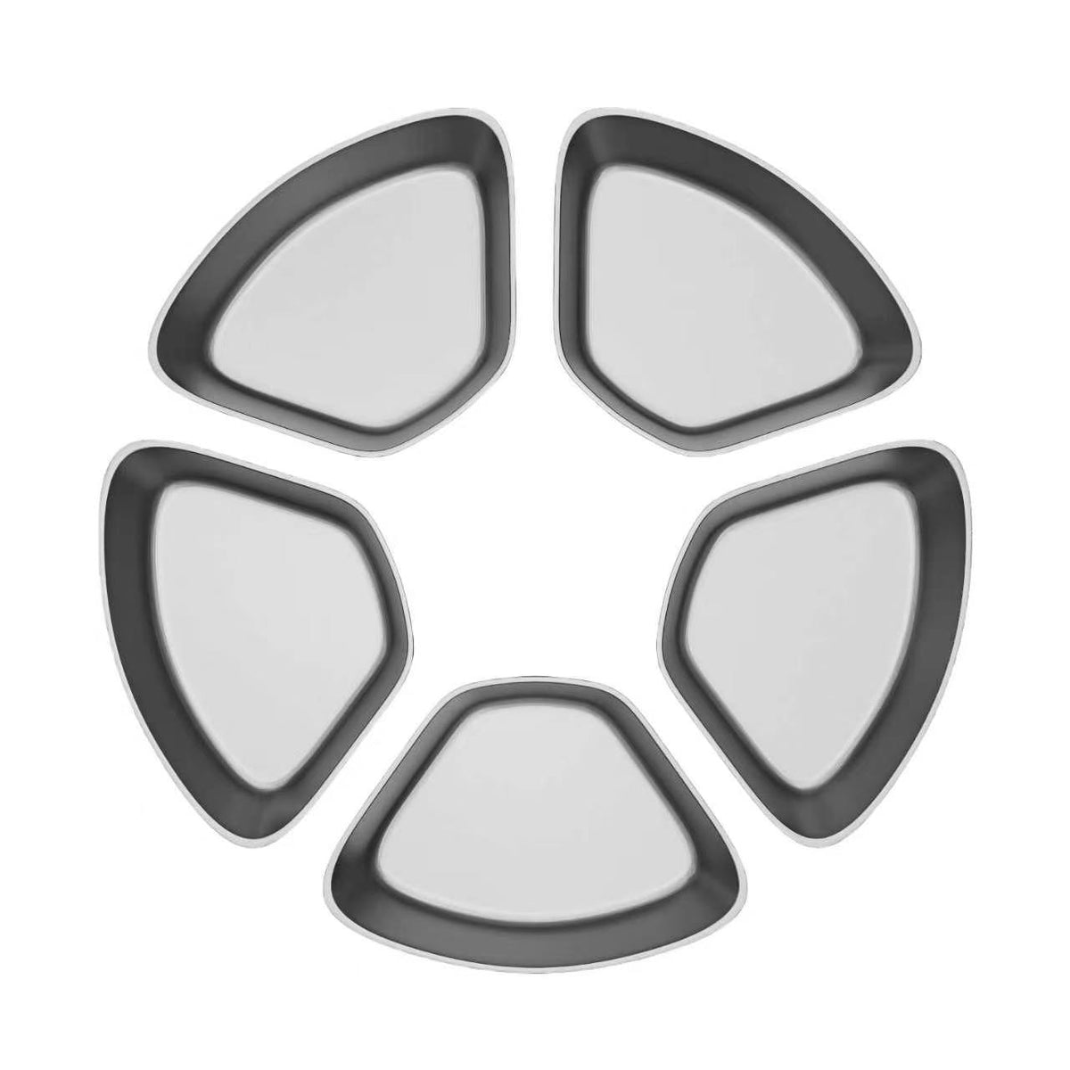 EVOTAILS  Stainless Steel Bowls( Set of 5）