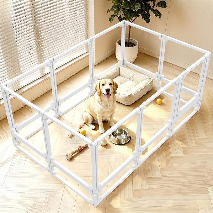 EVOTAILS FlexiSpace Acrylic Dog Playpen