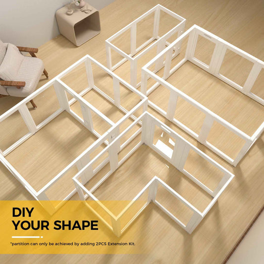 EVOTAILS Clear Acrylic Pet Playpen Kit - Evotails
